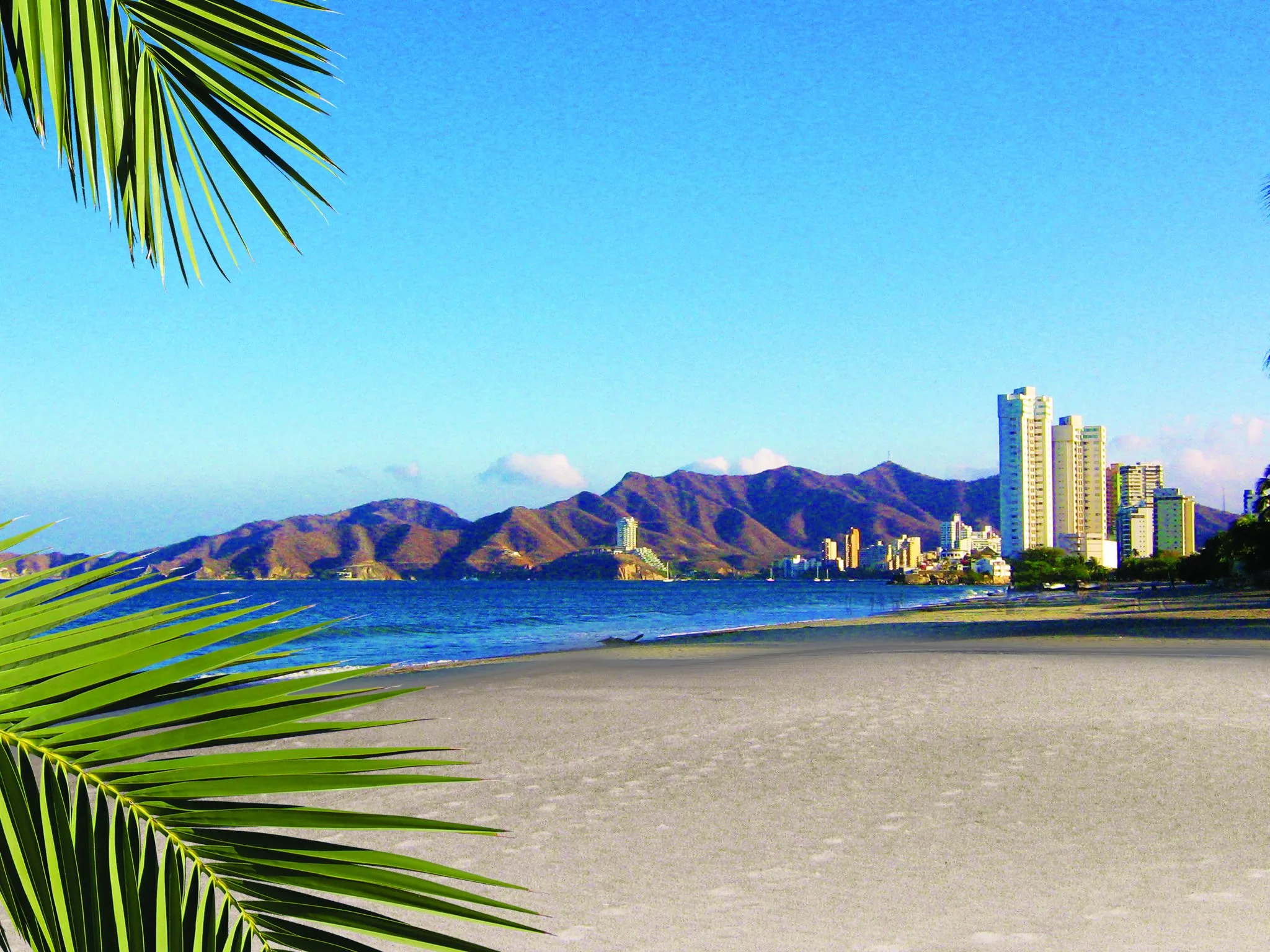 La bahía de Santa Marta donde se implanta el proyecto